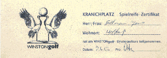 Kranichplatz-Zertifikat